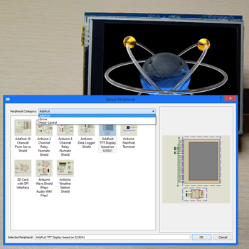Proteus Visual Designer contains dozens of peripherals and breakout boards that can be simulated.