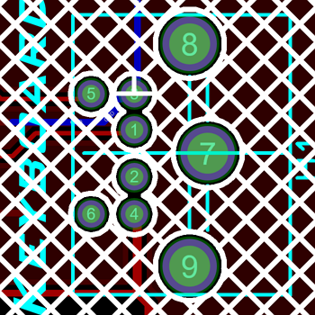 Circular Zone holes.