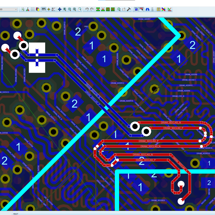 Routed Differential Pair.